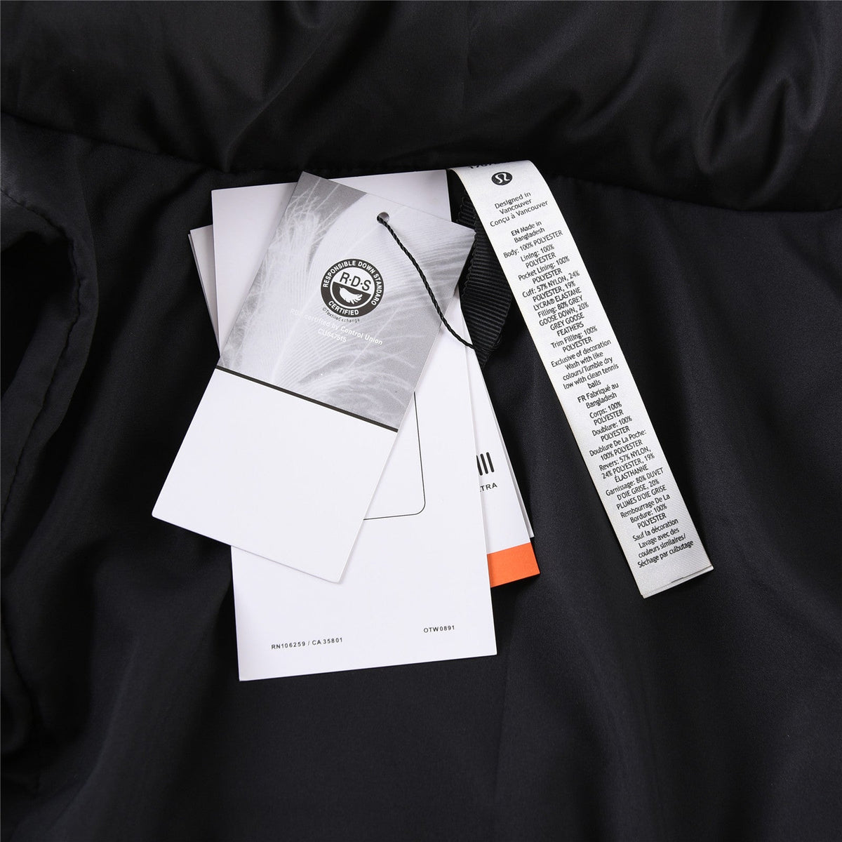 Lululemon Black Wunder Puff Jacket for Women's Daily Rotation